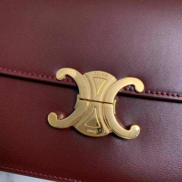 Celine CLASSIQUE TRIOMPHE BAG IN shiny calfskin