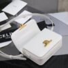 CELINE TEEN TRIOMPHE BAG IN SHINY CALFSKIN WHITE