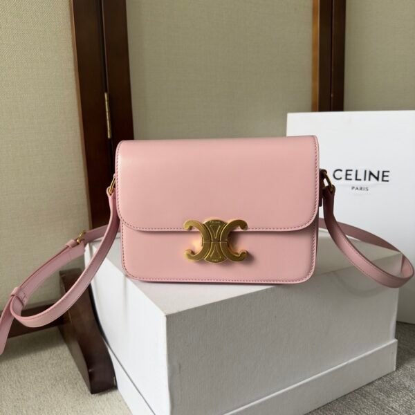 Celine Teen Triomphe Bag in shiny calfskin