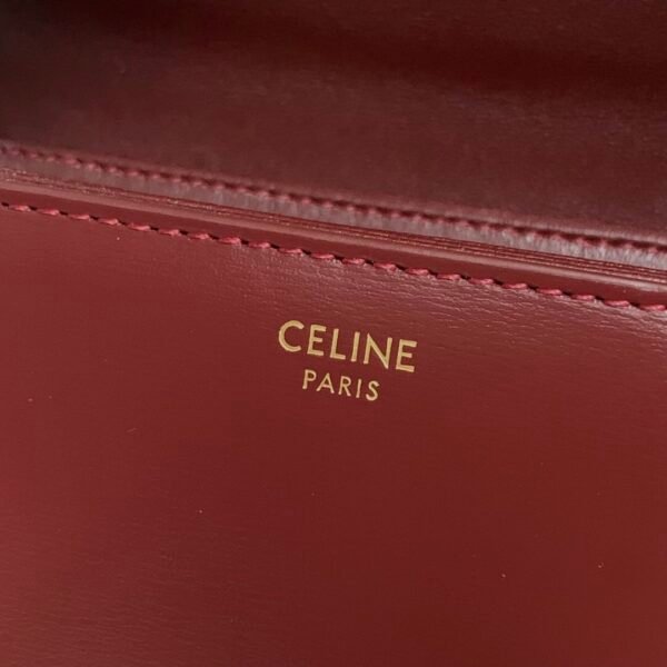 Celine TEEN TRIOMPHE BAG IN shiny calfskin