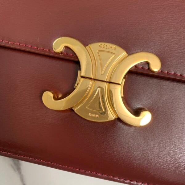 Celine TEEN TRIOMPHE BAG IN shiny calfskin