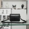 CELINE TEEN TRIOMPHE BAG IN SHINY CALFSKIN BLACK
