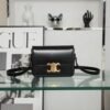 CELINE TEEN TRIOMPHE BAG IN SHINY CALFSKIN BLACK