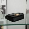 CELINE TEEN TRIOMPHE BAG IN SHINY CALFSKIN BLACK