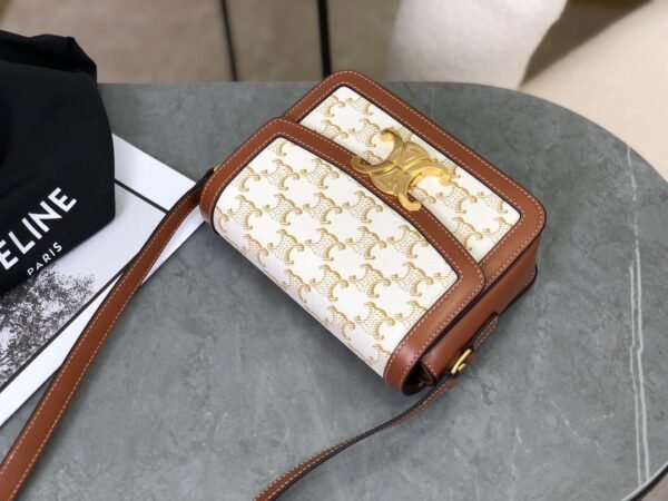 TEEN TRIOMPHE BAG IN Triomphe Canvas and Calfskin