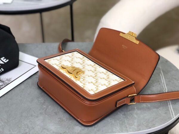 TEEN TRIOMPHE BAG IN Triomphe Canvas and Calfskin