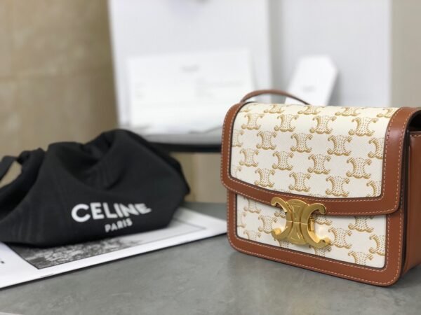 TEEN TRIOMPHE BAG IN Triomphe Canvas and Calfskin