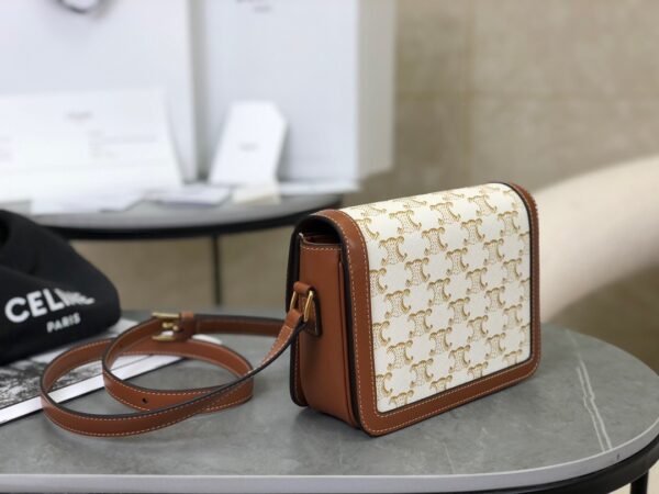 TEEN TRIOMPHE BAG IN Triomphe Canvas and Calfskin