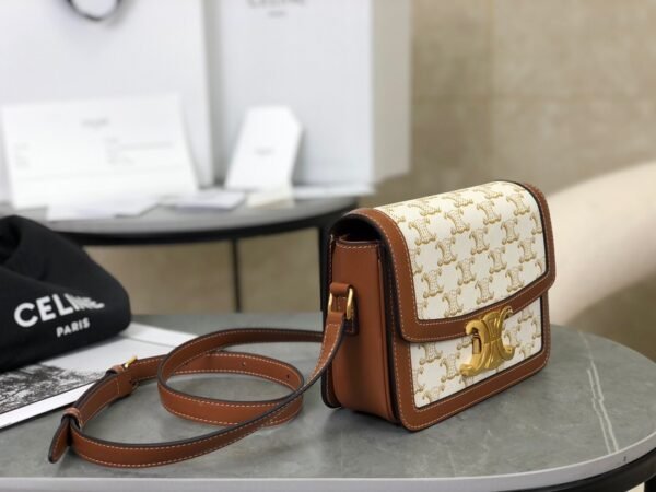 TEEN TRIOMPHE BAG IN Triomphe Canvas and Calfskin