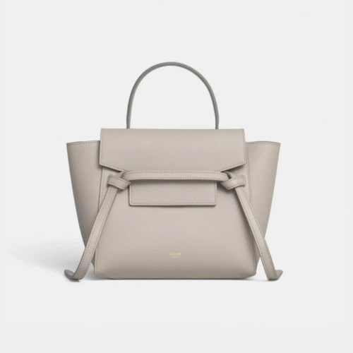 CELINE NANO BELT BAG IN GRAINED CALFSKIN - Apricot color