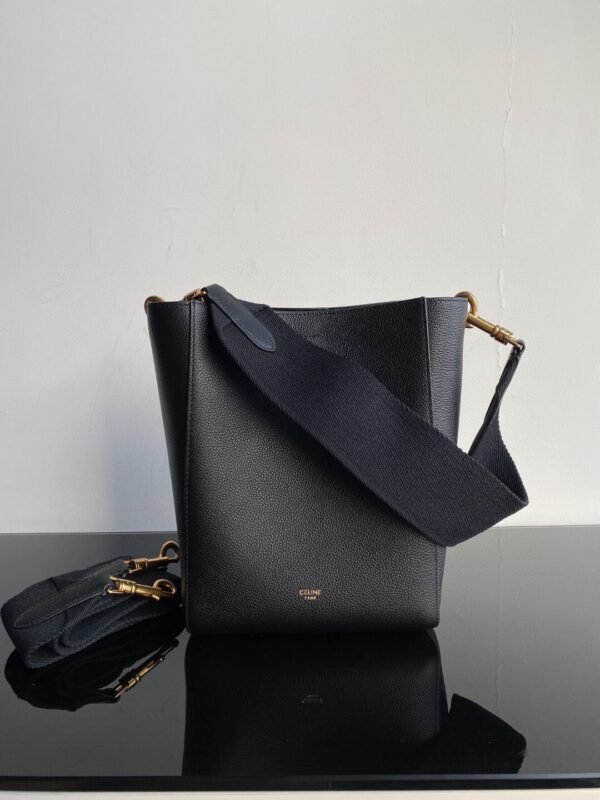 Celine Sangle Small Bucket bag in soft grained calfskin