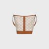 CELINE Small Bucket IN Triomphe Canvas and calfskin