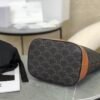 CELINE Small Bucket IN Triomphe Canvas and calfskin