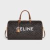 Celine Large Travel Bag IN Triomphe Canvas with Celine Print