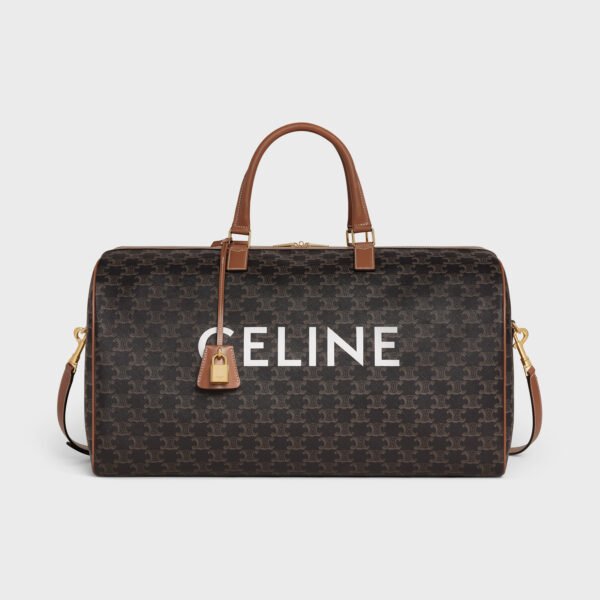 Celine Large Travel Bag IN Triomphe Canvas with Celine Print