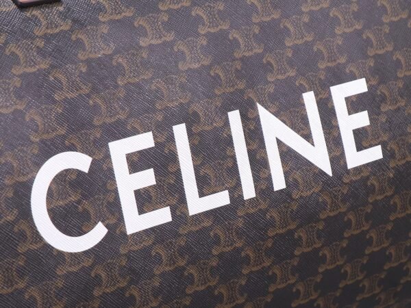 Celine Large Travel Bag IN Triomphe Canvas with Celine Print