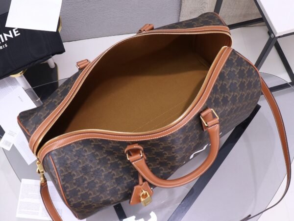 Celine Large Travel Bag IN Triomphe Canvas with Celine Print