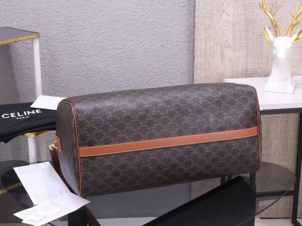 Celine Large Travel Bag IN Triomphe Canvas with Celine Print