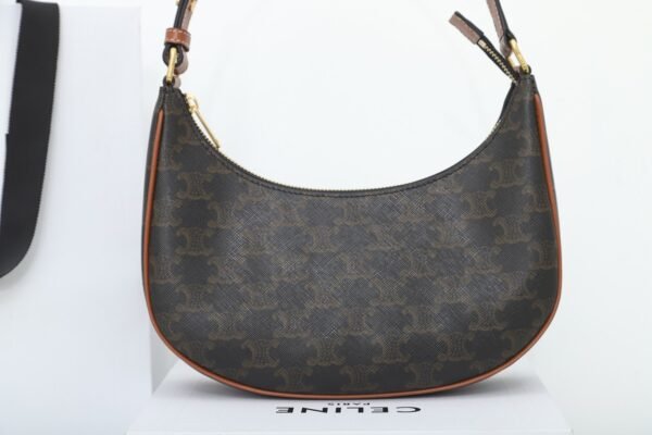 CELINE AVA BAG IN TRIOMPHE CANVAS AND CALFSKIN - TAN