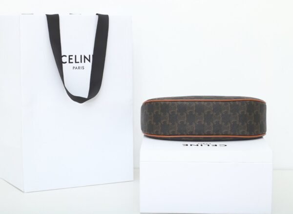 CELINE AVA BAG IN TRIOMPHE CANVAS AND CALFSKIN - TAN