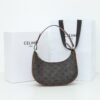CELINE AVA BAG IN TRIOMPHE CANVAS AND CALFSKIN - TAN