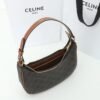 CELINE AVA BAG IN TRIOMPHE CANVAS AND CALFSKIN - TAN