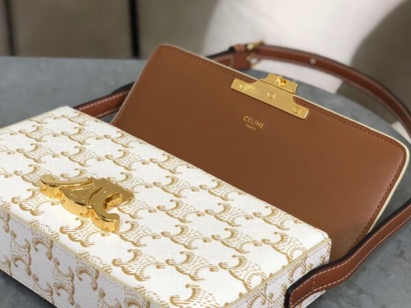 Celine SHOULDER BAG CLAUDE IN Triomphe canvas and calfskin