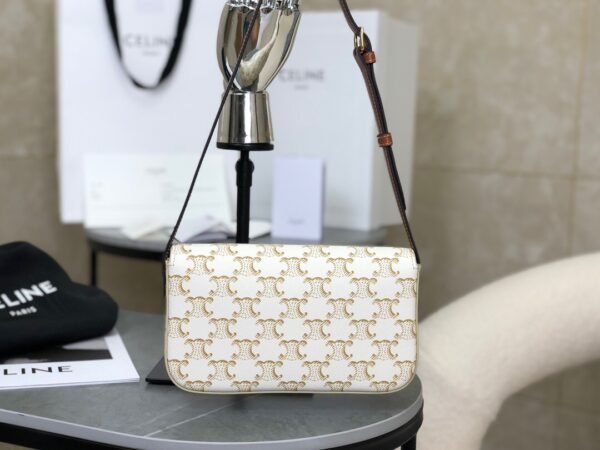 Celine SHOULDER BAG CLAUDE IN Triomphe canvas and calfskin