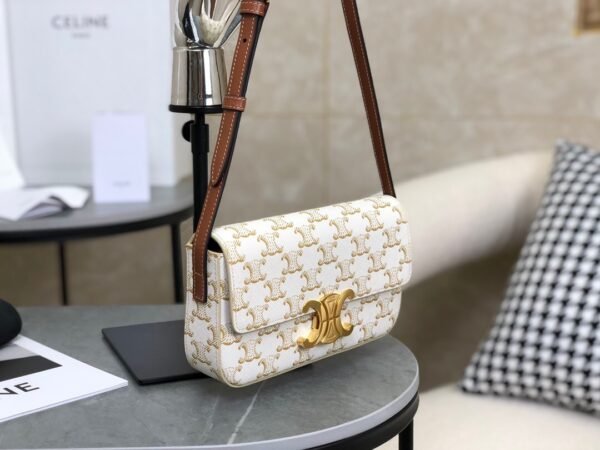 Celine SHOULDER BAG CLAUDE IN Triomphe canvas and calfskin
