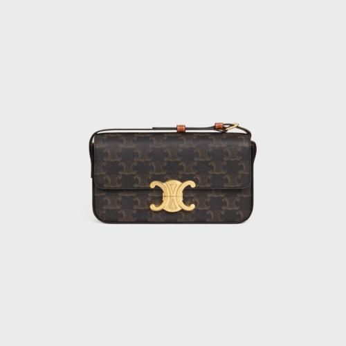 Celine SHOULDER BAG CLAUDE IN Triomphe canvas and calfskin