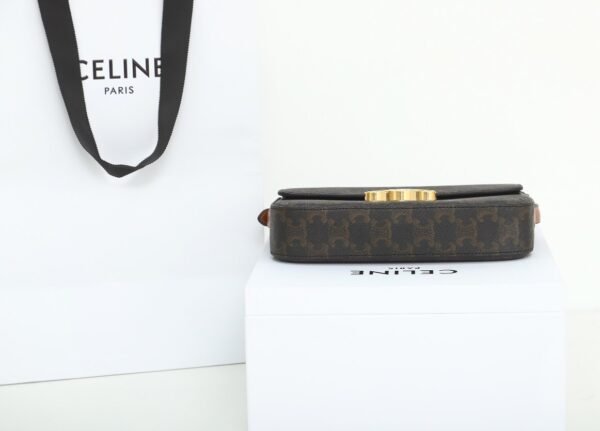 Celine SHOULDER BAG CLAUDE IN Triomphe canvas and calfskin