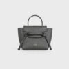CELINE PICO BELT BAG IN GRAINED CALFSKIN - GREY