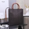 Celine Small Vertical Cabas in Triomphe Canvas with Celine Print
