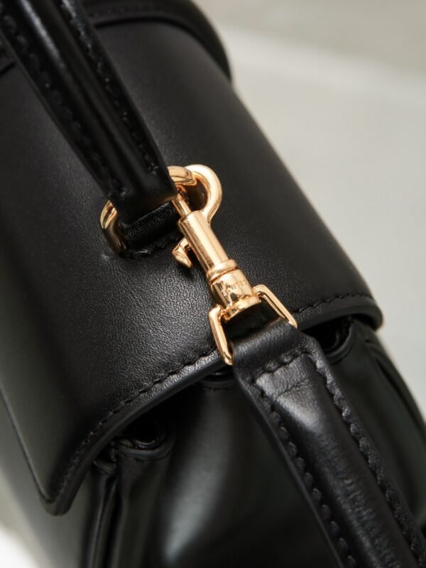 CELINE MINI 16 IN SATINATED CALFSKIN BLACK