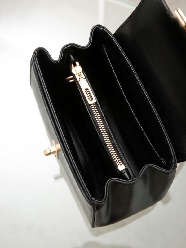 CELINE MINI 16 IN SATINATED CALFSKIN BLACK