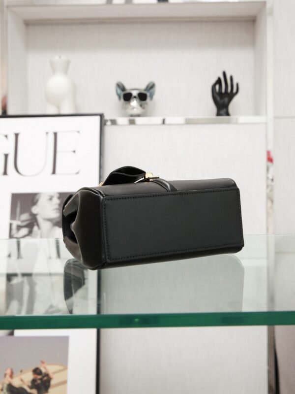 CELINE MINI 16 IN SATINATED CALFSKIN BLACK