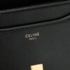 CELINE MINI 16 IN SATINATED CALFSKIN BLACK