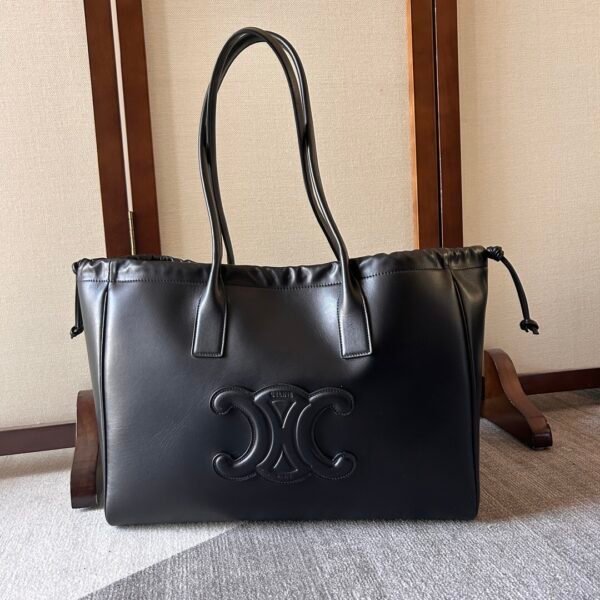 CELINE CABAS TRIOMPHE cowhide drawstring bag