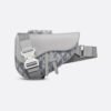 Saddle Bag Dior Gray Coated Cotton Canvas
