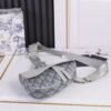 Saddle Bag Dior Gray Coated Cotton Canvas