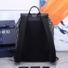 Dior Unisex CD Motion Backpack Beige Black Dior Oblique Jacquard Grained Calfskin