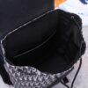 Dior Unisex CD Motion Backpack Beige Black Dior Oblique Jacquard Grained Calfskin