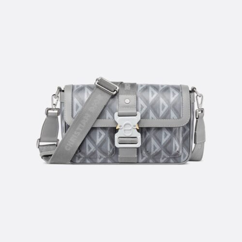 Dior Hit The Road Bag Strap CD Diamond Canvas Grey