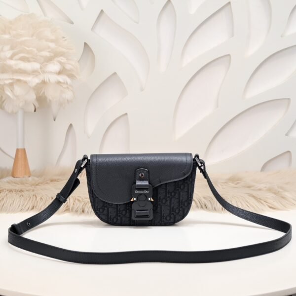 Mini Saddle Messenger Bag with Flap