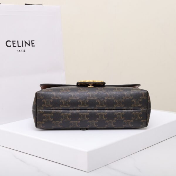 Medium Celine Victoire Bag in Triomphe Canvas