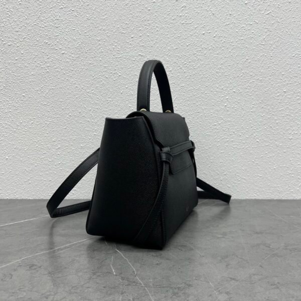 CELINE MICRO BELT BAG IN GRAINED CALFSKIN - BLACK