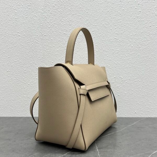 CELINE MINI BELT BAG IN GRAINED CALFSKIN - Apricot color