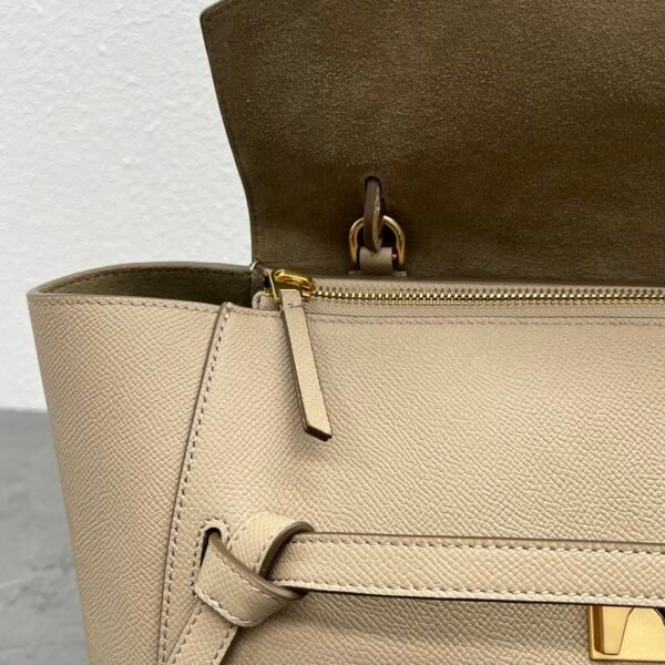 CELINE MINI BELT BAG IN GRAINED CALFSKIN - Apricot color