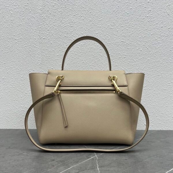 CELINE MINI BELT BAG IN GRAINED CALFSKIN - Apricot color