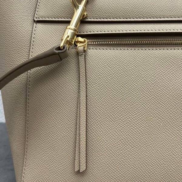 CELINE MINI BELT BAG IN GRAINED CALFSKIN - Apricot color